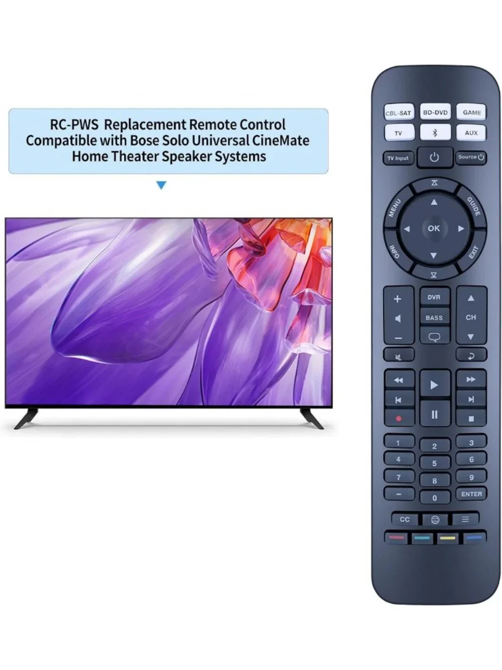 Universal Remote Control for Bose Sound Systems - Compatible with Cinemate